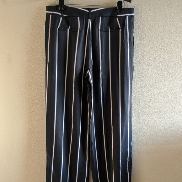 EQUIPMENT Arwen striped twill wide-leg pants sz 12 - Picture 6 of 7